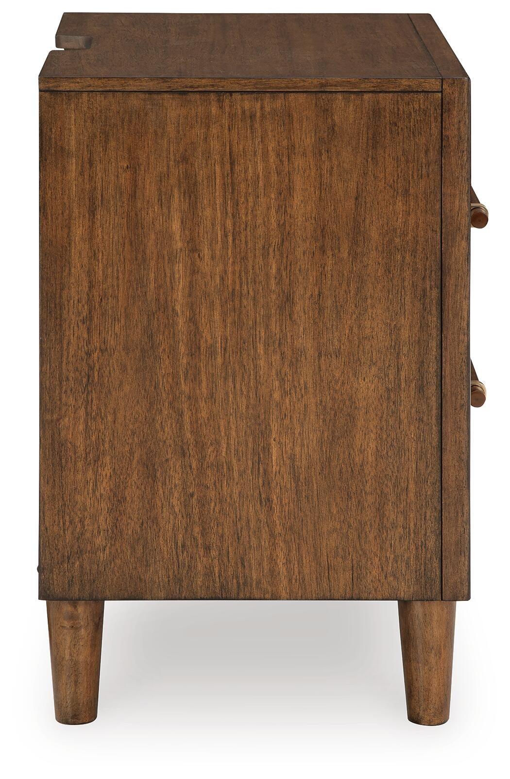 Lyncott  Upholstered Bed With Mirrored Dresser And Nightstand