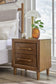 Lyncott  Upholstered Bed, Dresser, Mirror, Chest And Nightstand