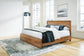 Dressonni California  Panel Bed With Mirrored Dresser