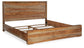 Dressonni  Panel Bed With Mirrored Dresser