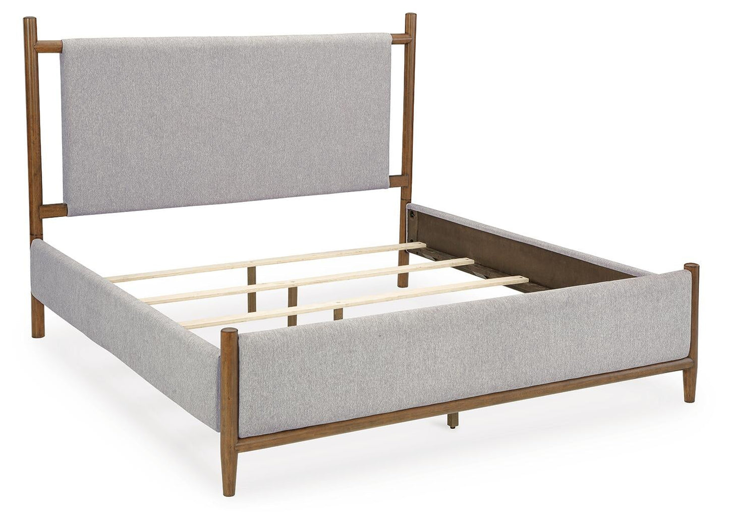 Lyncott California  Upholstered Bed, Dresser, Mirror, Chest And Nightstand