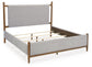 Lyncott California  Upholstered Bed, Dresser, Mirror, Chest And Nightstand
