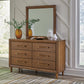 Lyncott California  Upholstered Bed, Dresser, Mirror, Chest And Nightstand