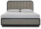 Rowanbeck  Upholstered Panel Bed, Dresser, Mirror And Nightstand