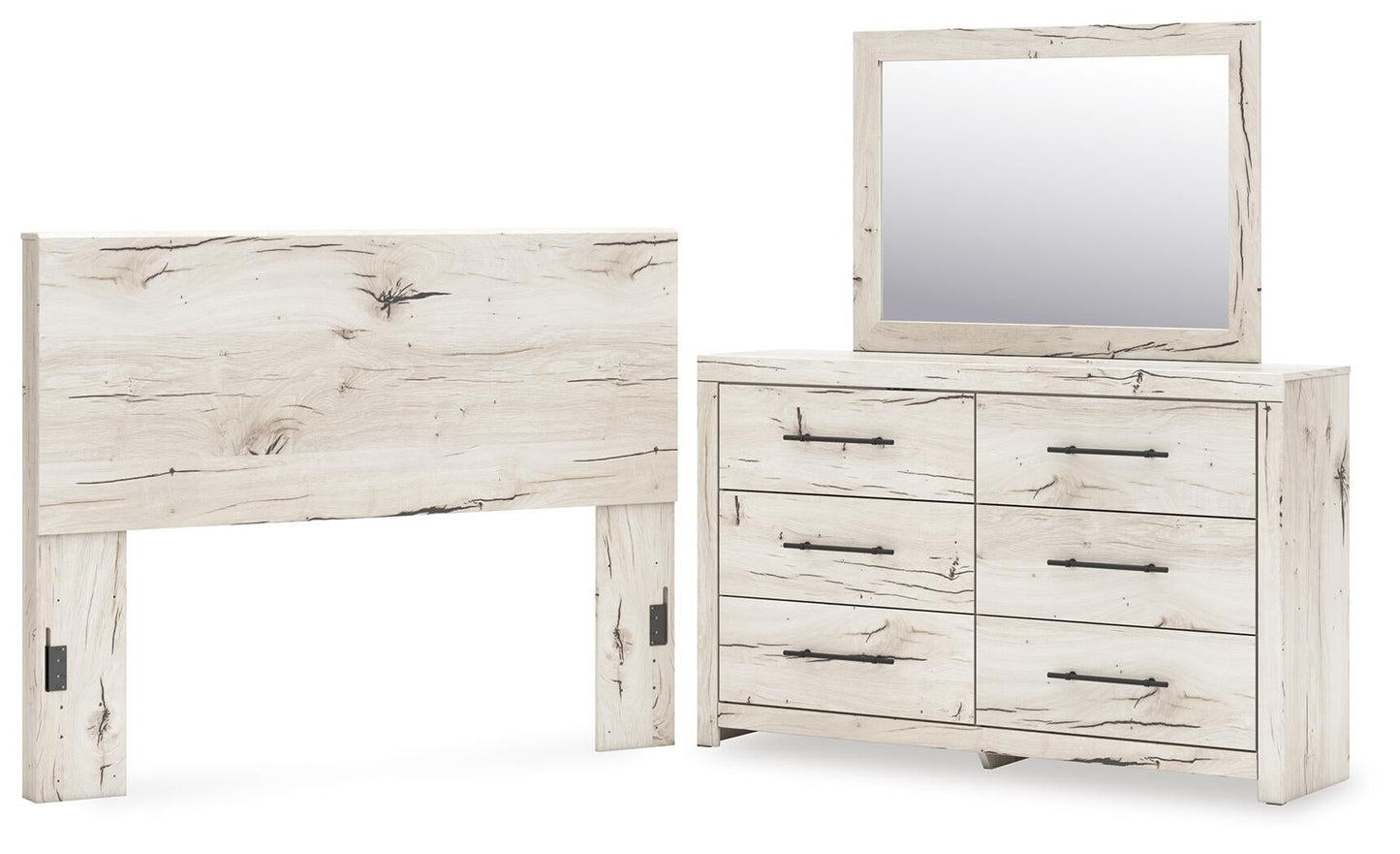 Lawroy  Panel Headboard, Dresser And Mirror
