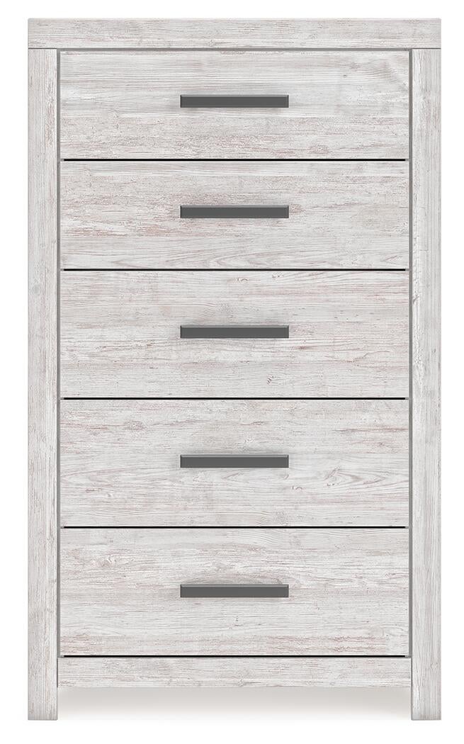 Cayboni  Panel Bed, Dresser, Mirror, Chest And Nightstand