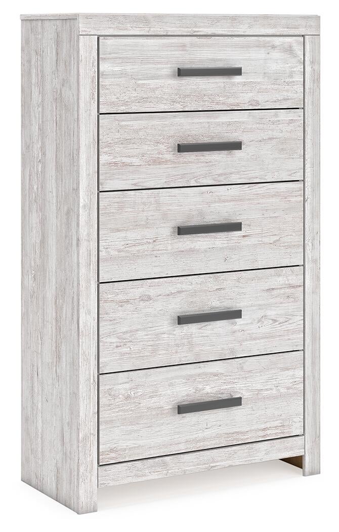 Cayboni  Panel Bed, Dresser, Mirror, Chest And Nightstand