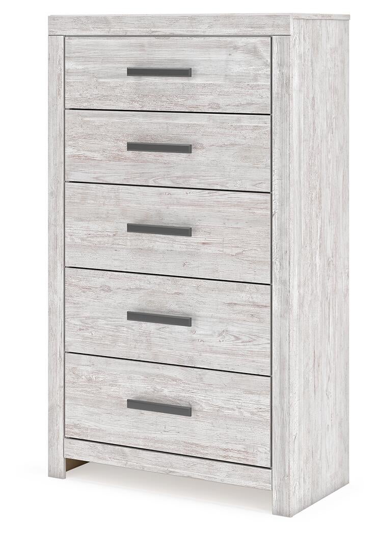 Cayboni  Panel Bed, Dresser, Mirror, Chest And Nightstand
