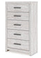 Cayboni  Panel Bed, Dresser, Mirror, Chest And Nightstand