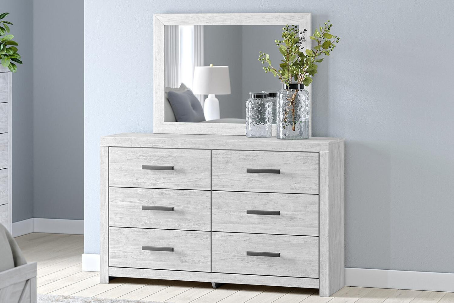 Cayboni  Panel Bed, Dresser, Mirror, Chest And Nightstand