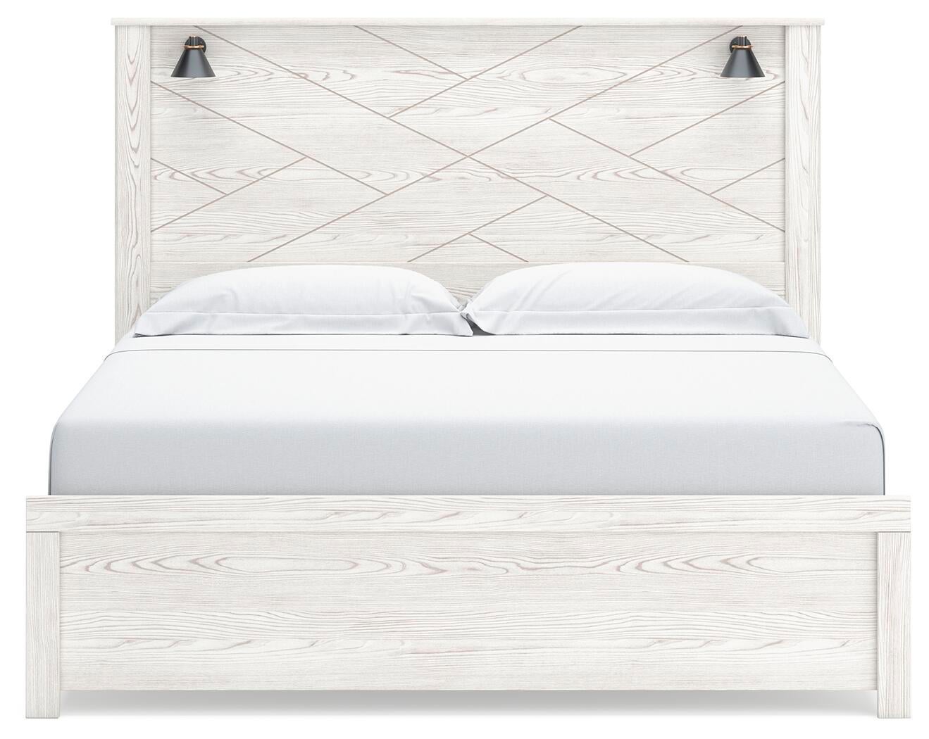 Gerridan  Panel Bed With Mirrored Dresser, Chest And Nightstand
