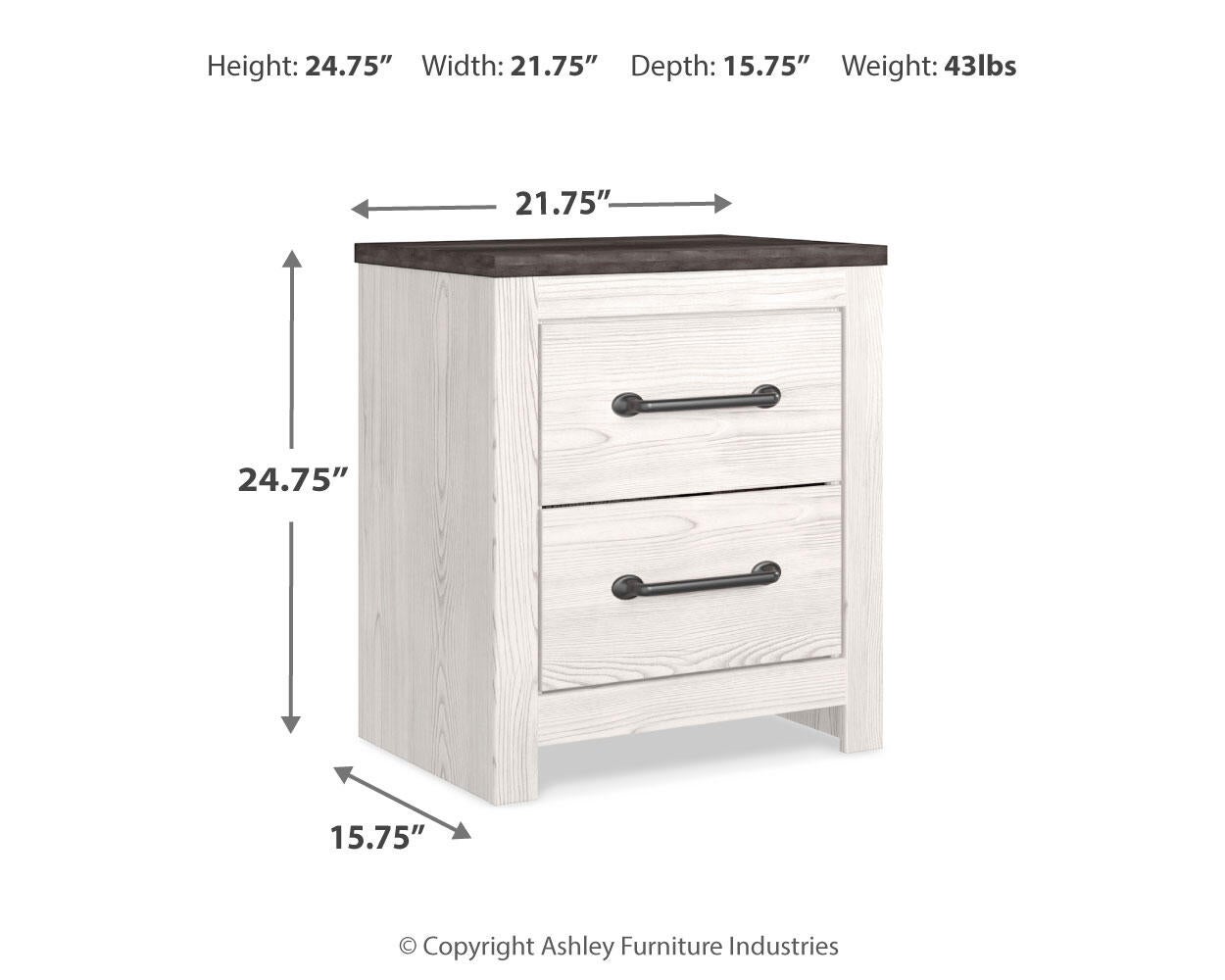 Gerridan  Panel Bed With Mirrored Dresser And Nightstand