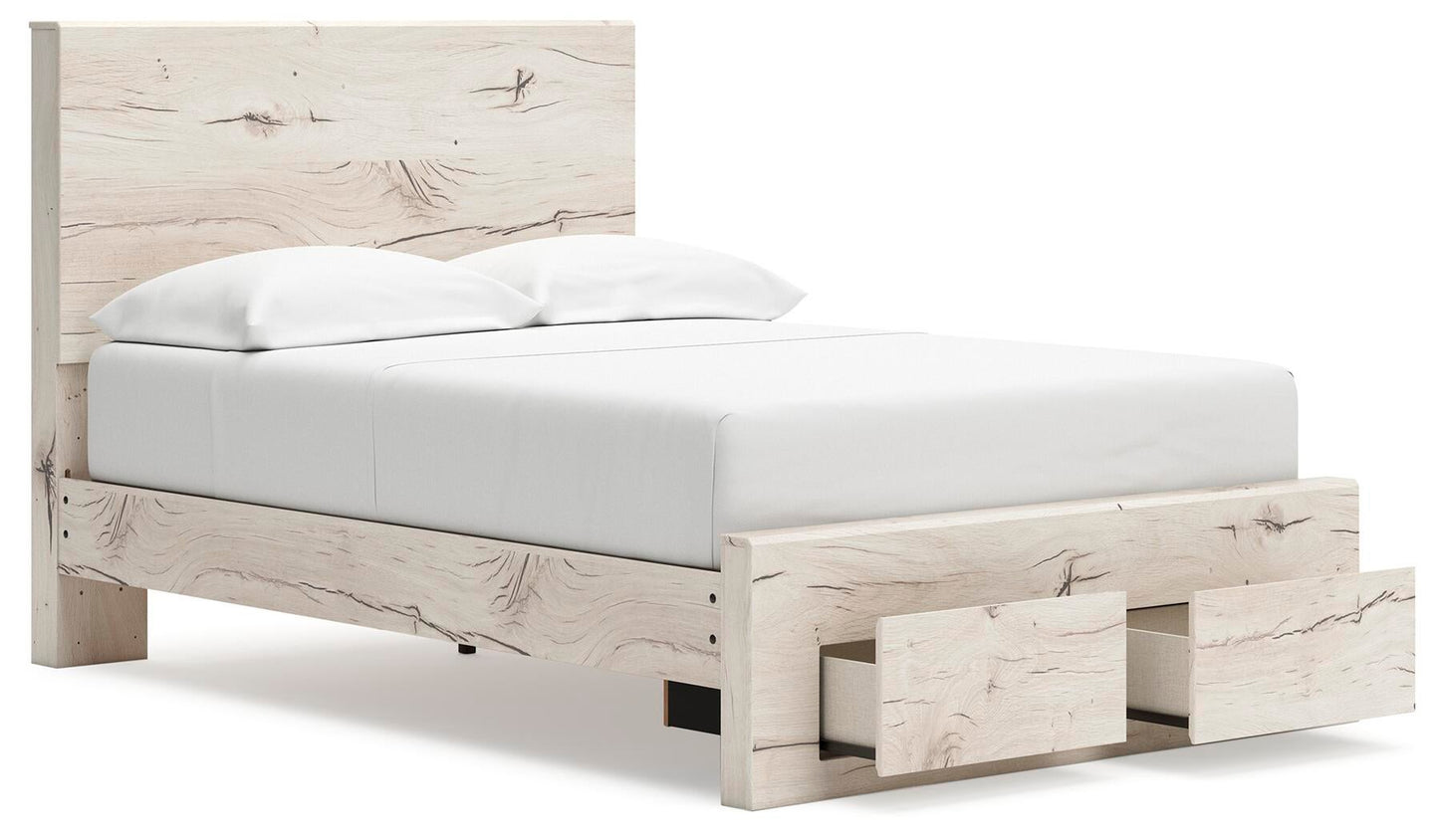 Lawroy  Panel Storage Bed, Dresser, Mirror, Chest And Nightstand