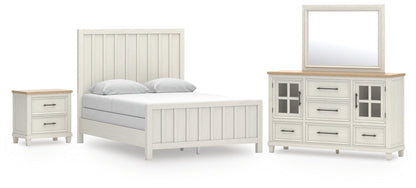 Shaybrock  Panel Bed, Dresser, Mirror And Nightstand