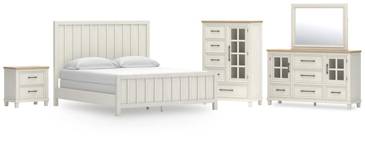 Shaybrock California  Panel Bed, Dresser, Mirror, Chest And Nightstand