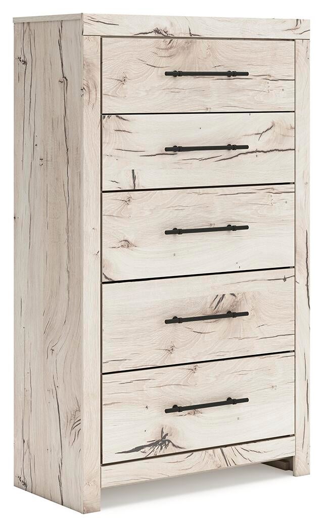 Lawroy  Panel Bed, Dresser, Mirror, Chest And Nightstand