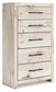 Lawroy  Panel Bed, Dresser, Mirror, Chest And Nightstand