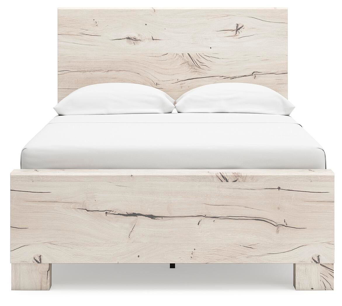 Lawroy  Panel Bed, Dresser, Mirror And Nightstand