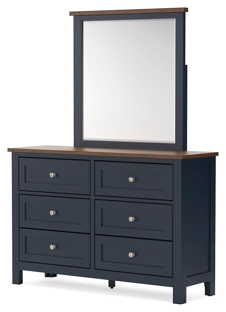 Landocken  Panel Headboard, Dresser And Mirror