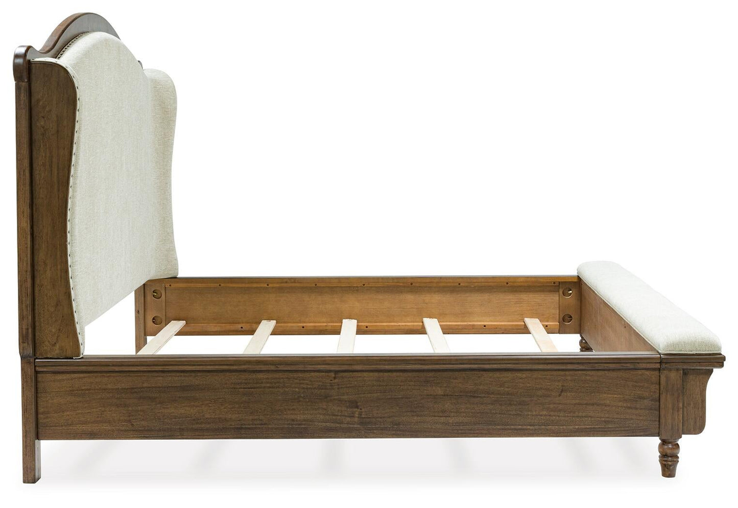Sturlayne  Upholstered Panel Bed, Dresser And Mirror