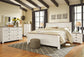Willowton  Panel Bed With Mirrored Dresser And Nightstand