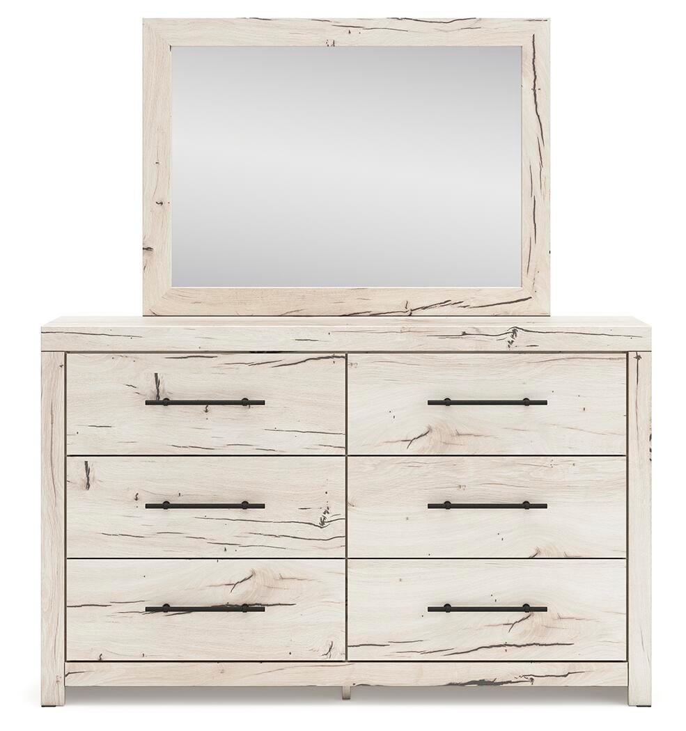Lawroy  Panel Headboard, Dresser And Mirror