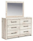Lawroy  Panel Headboard, Dresser And Mirror