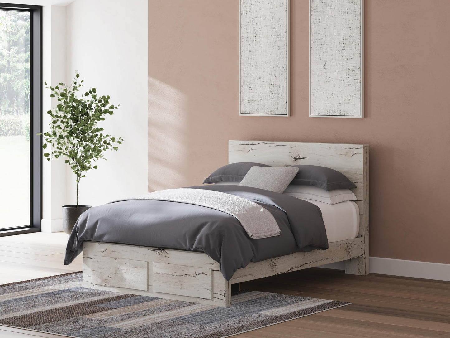 Lawroy  Panel Storage Bed, Dresser, Mirror, Chest And Nightstand