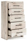 Lawroy  Panel Bed With Storage, Dresser, Mirror, Chest And Nightstand