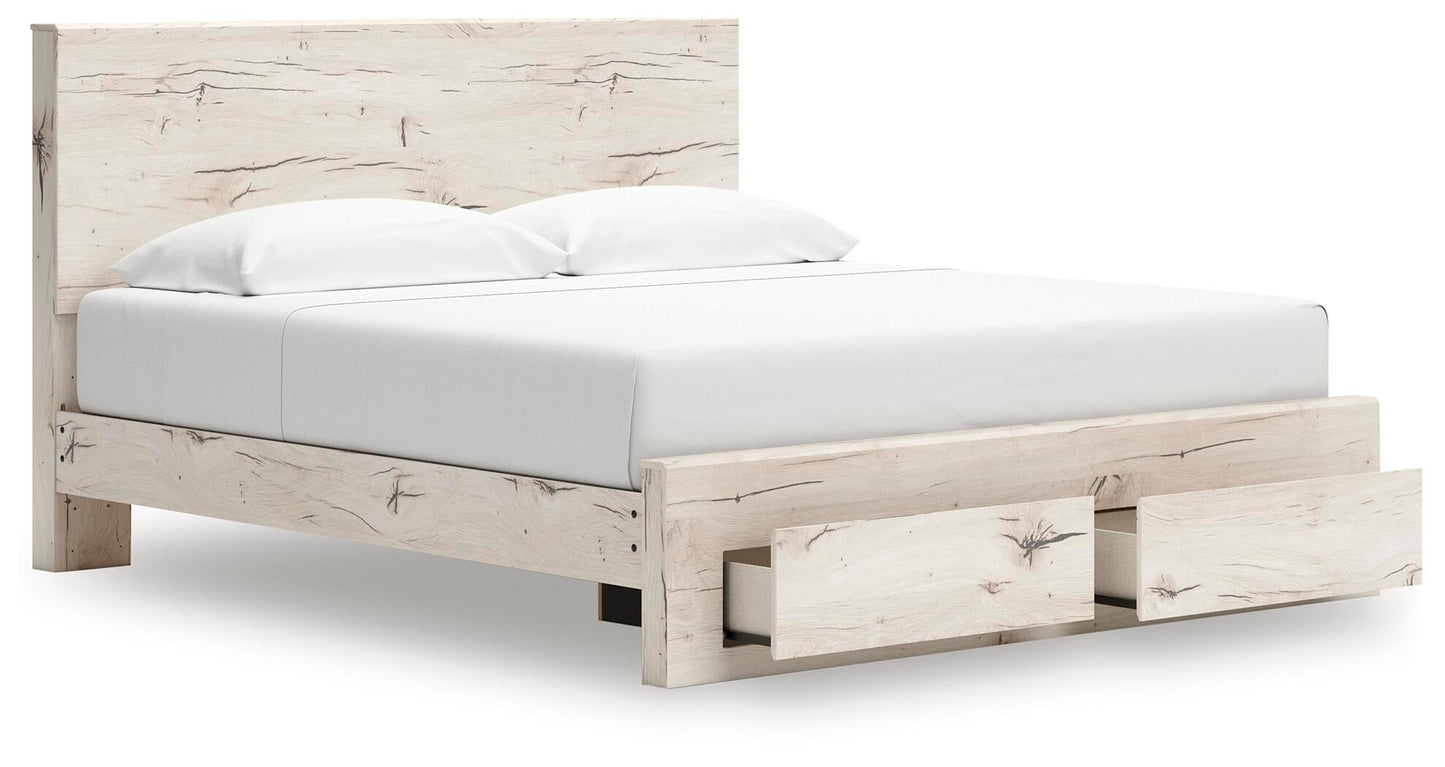 Lawroy  Panel Storage Bed, Dresser, Mirror, Chest And Nightstand