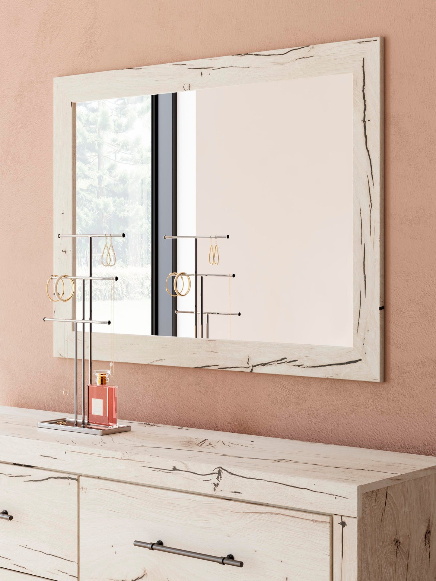 Lawroy  Panel Bed, Dresser And Mirror