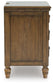 Sturlayne California  Upholstered Panel Bed, Dresser, Mirror, Chest And Nightstand