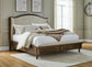 Sturlayne California  Upholstered Panel Bed, Dresser, Mirror, Chest And Nightstand