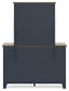 Landocken  Panel Bed, Dresser, Mirror And Nightstand