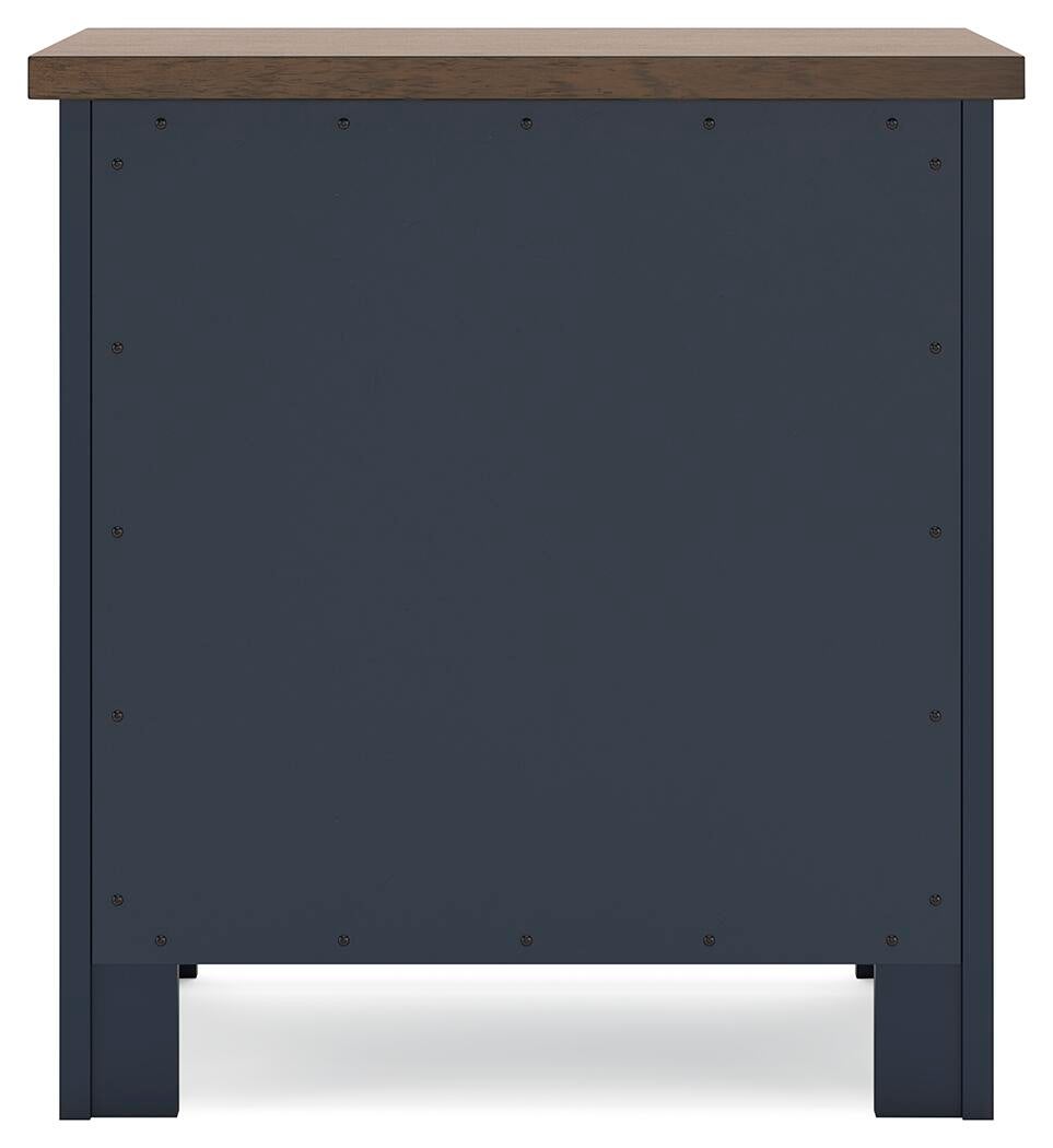 Landocken  Panel Bed, Dresser, Mirror And Nightstand