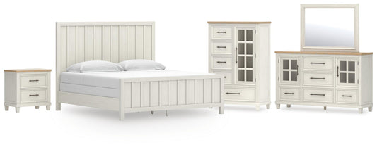 Shaybrock  Panel Bed, Dresser, Mirror, Chest And Nightstand