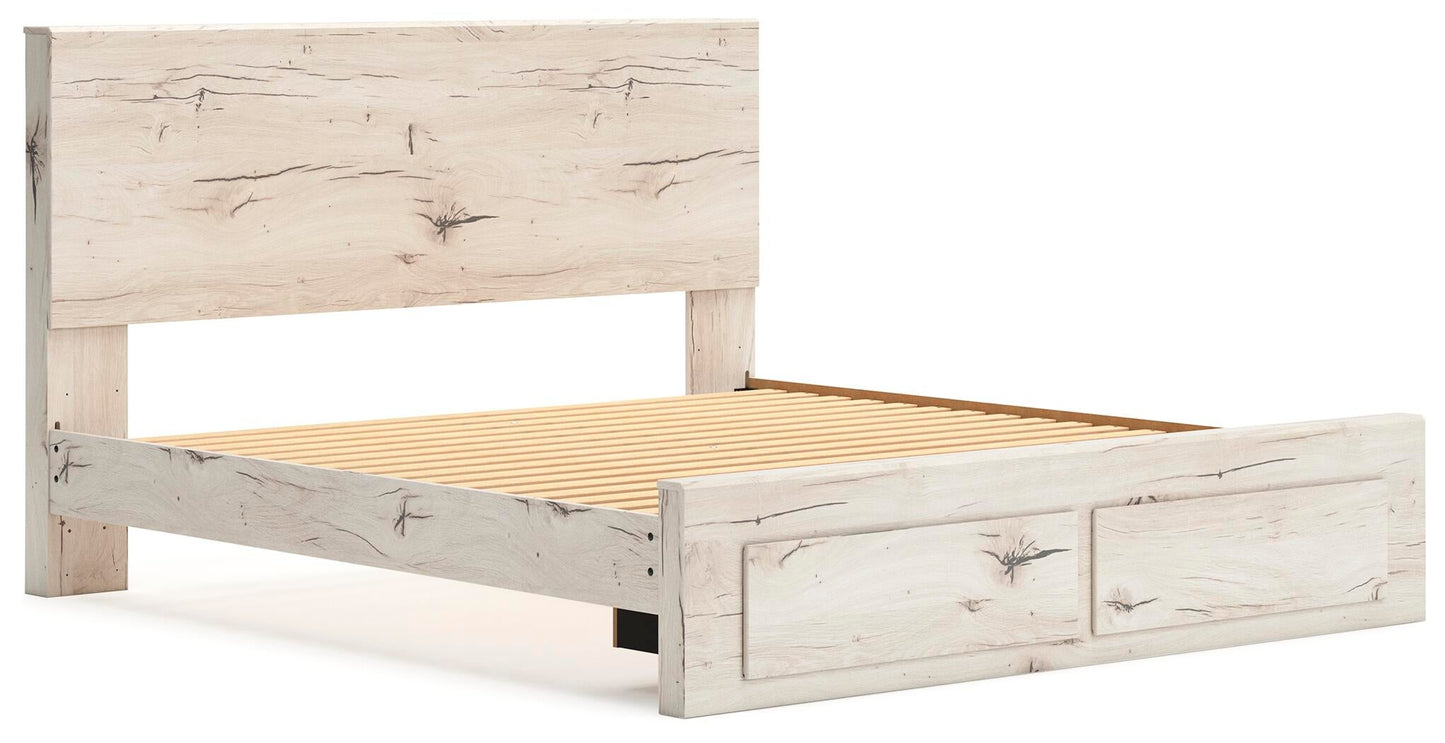 Lawroy  Panel Storage Bed, Dresser, Mirror And Nightstand