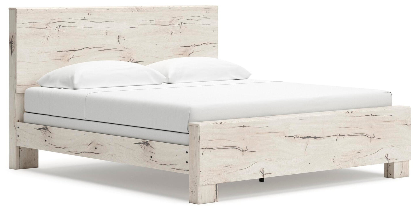Lawroy  Panel Bed, Dresser, Mirror And Nightstand