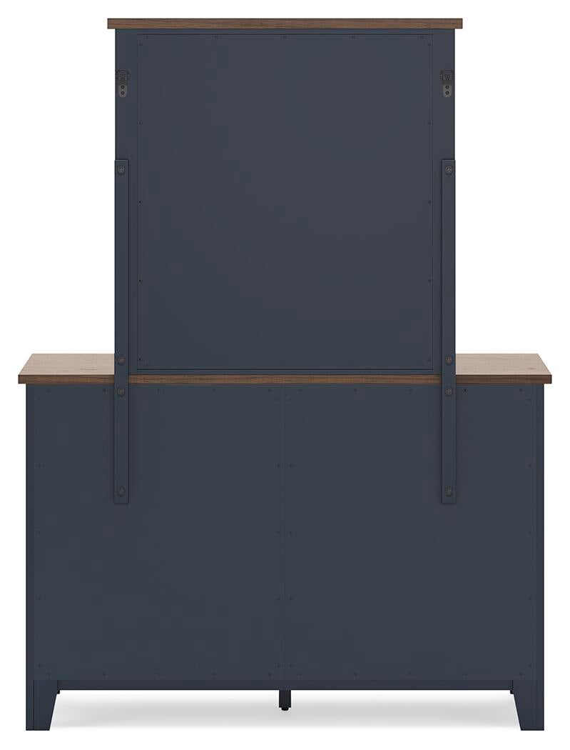 Landocken  Panel Bed, Dresser, Mirror, Chest And Nightstand