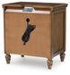 Sturlayne  Upholstered Panel Bed, Dresser, Mirror, Chest And Nightstand