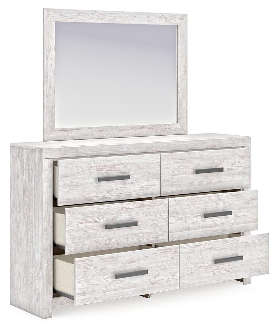 Cayboni  Panel Bed, Dresser, Mirror, Chest And Nightstand