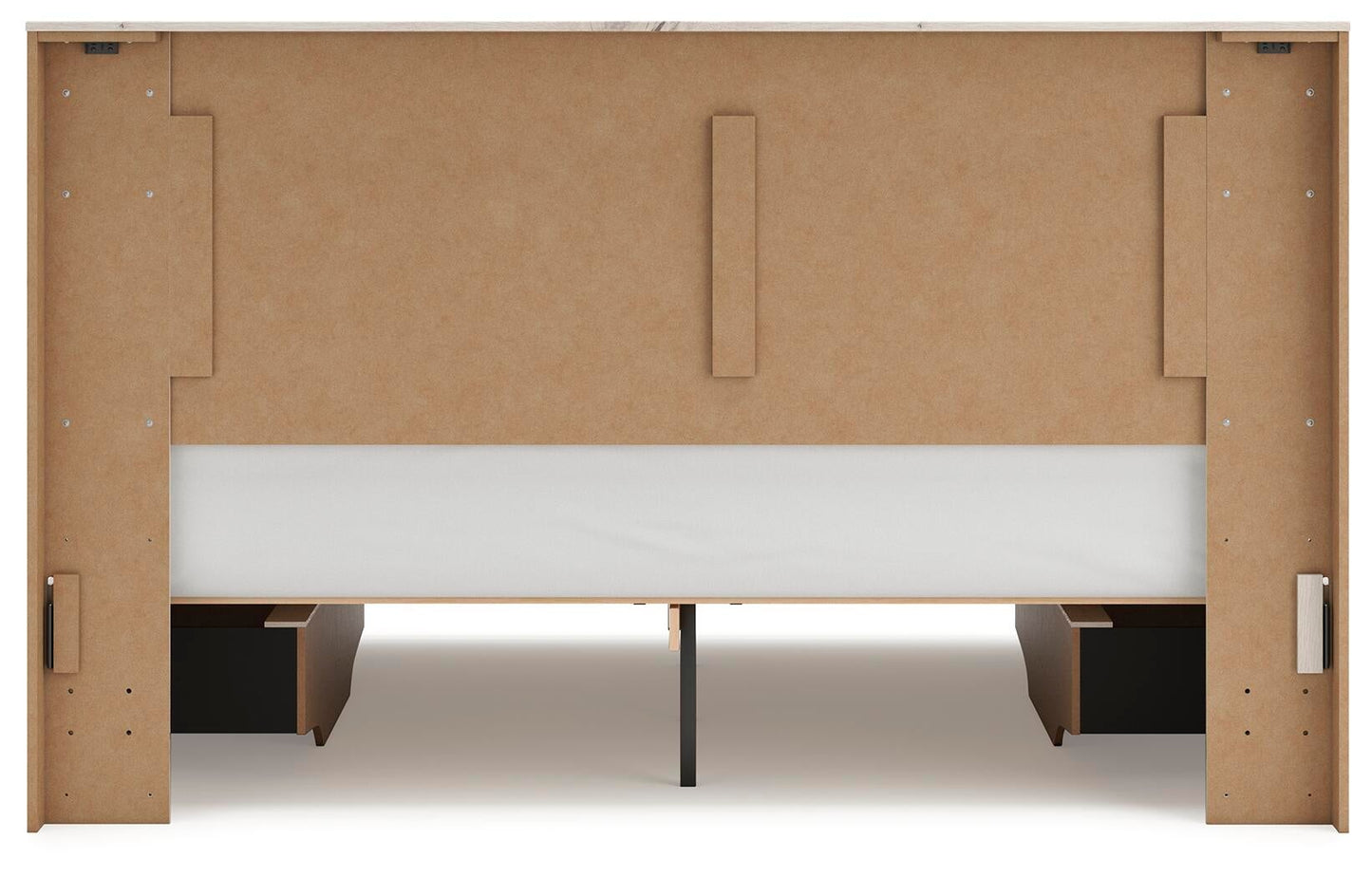 Lawroy  Panel Bed With Storage, Dresser, Mirror And Nightstand