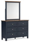 Landocken  Panel Bed, Dresser And Mirror
