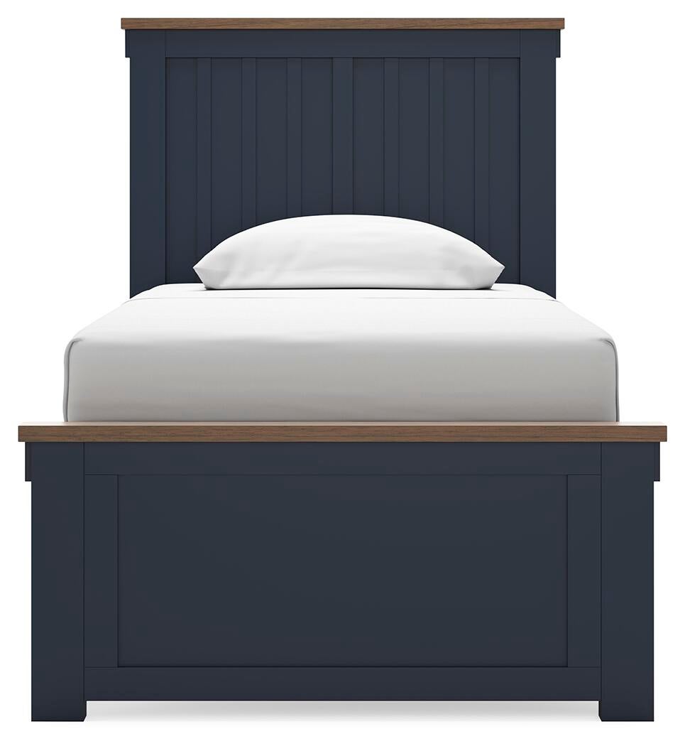 Landocken  Panel Bed, Dresser And Mirror