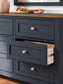 Landocken  Panel Bed, Dresser And Mirror