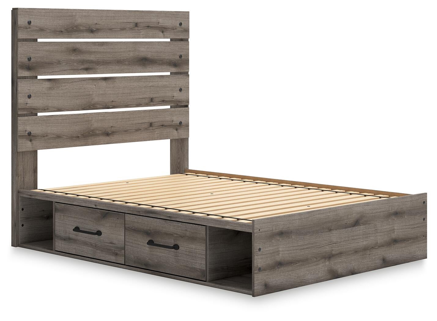 Graystorm  Panel Storage Bed, Dresser, Mirror, Chest And Nightstand