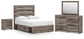 Urbanoore  Panel Bed With Storage, Dresser, Mirror And Nightstand