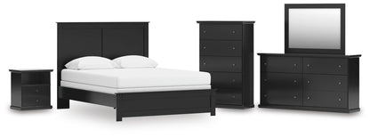 Maribel  Panel Bed, Dresser, Mirror, Chest And Nightstand