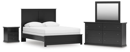 Maribel  Panel Bed, Dresser, Mirror And Nightstand