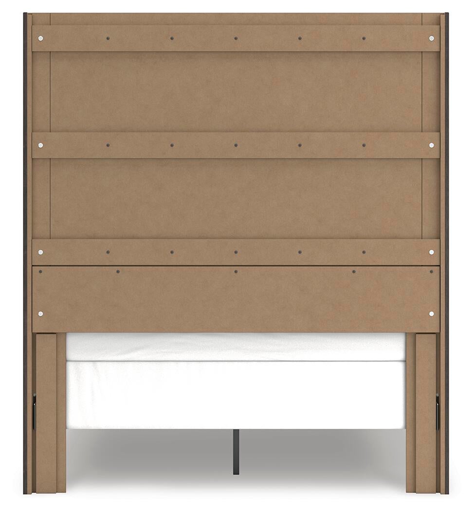 Fraluna  Panel Bed, Dresser, Mirror And Nightstand